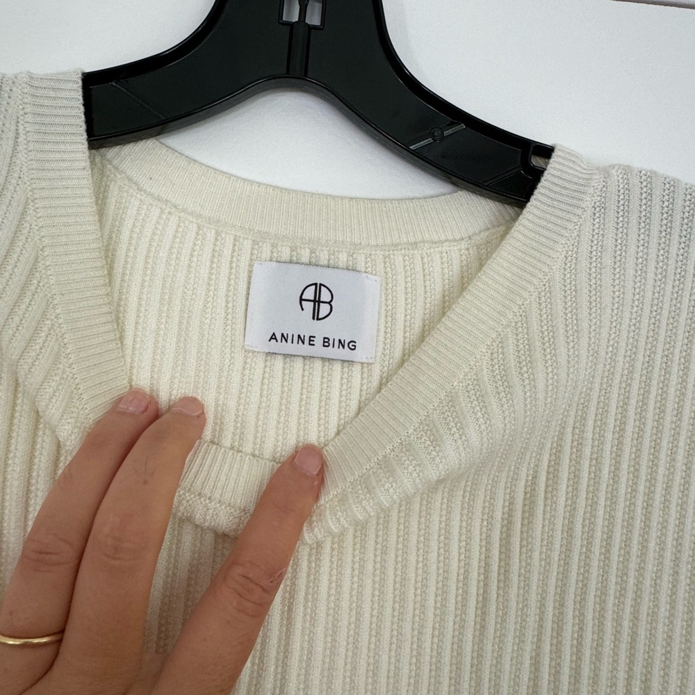 Anine Bing Crew Neck Mini Dress